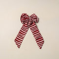Maroon Handmade Fabric Bow Hair Clip