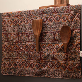 Handmade fridge top cover with multiple pockets 08