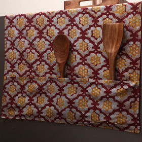 Handmade fridge top cover with multiple pockets 28