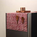 Handmade fridge top cover with multiple pockets 51