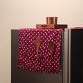 Handmade fridge top cover with multiple pockets 52