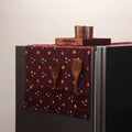 Handmade fridge top cover with multiple pockets 87