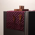 Handmade fridge top cover with multiple pockets 89