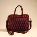  Maroon Handmade Pochampally Ikat Laptop Bag
