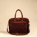  Maroon Handmade Pochampally Ikat Laptop Bag
