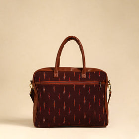  Maroon Handmade Pochampally Ikat Laptop Bag