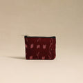  Maroon Handmade Quilted Cotton Coin Pouch 