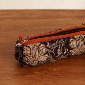  Maroon Handmade Quilted Cotton Pencil Pouch