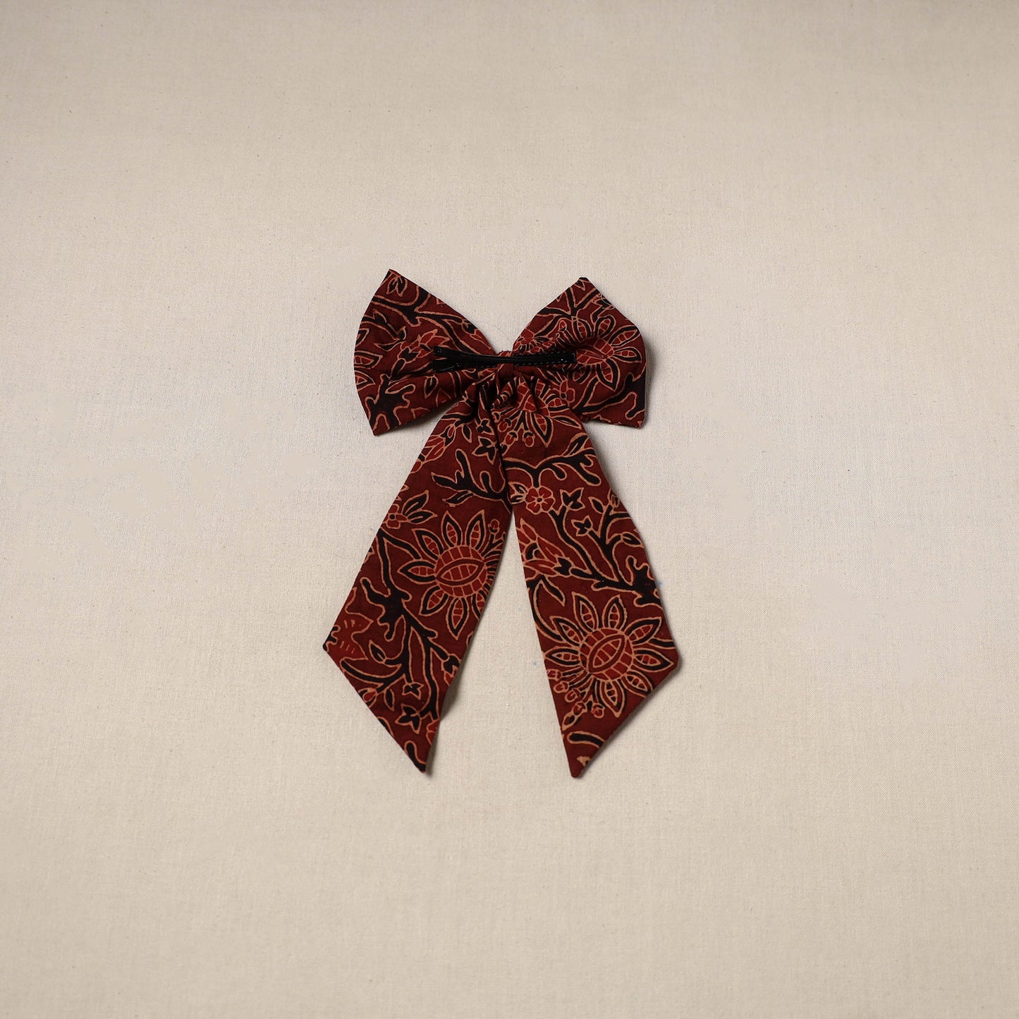 Maroon - handmade women’s bow hair clip 82 - handcrafted