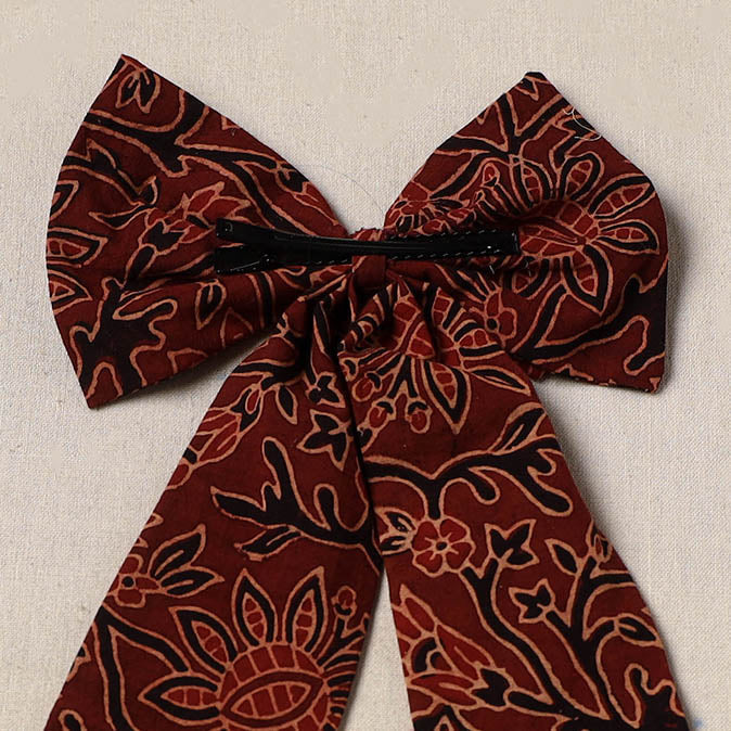 Maroon - handmade women’s bow hair clip 82 - handcrafted