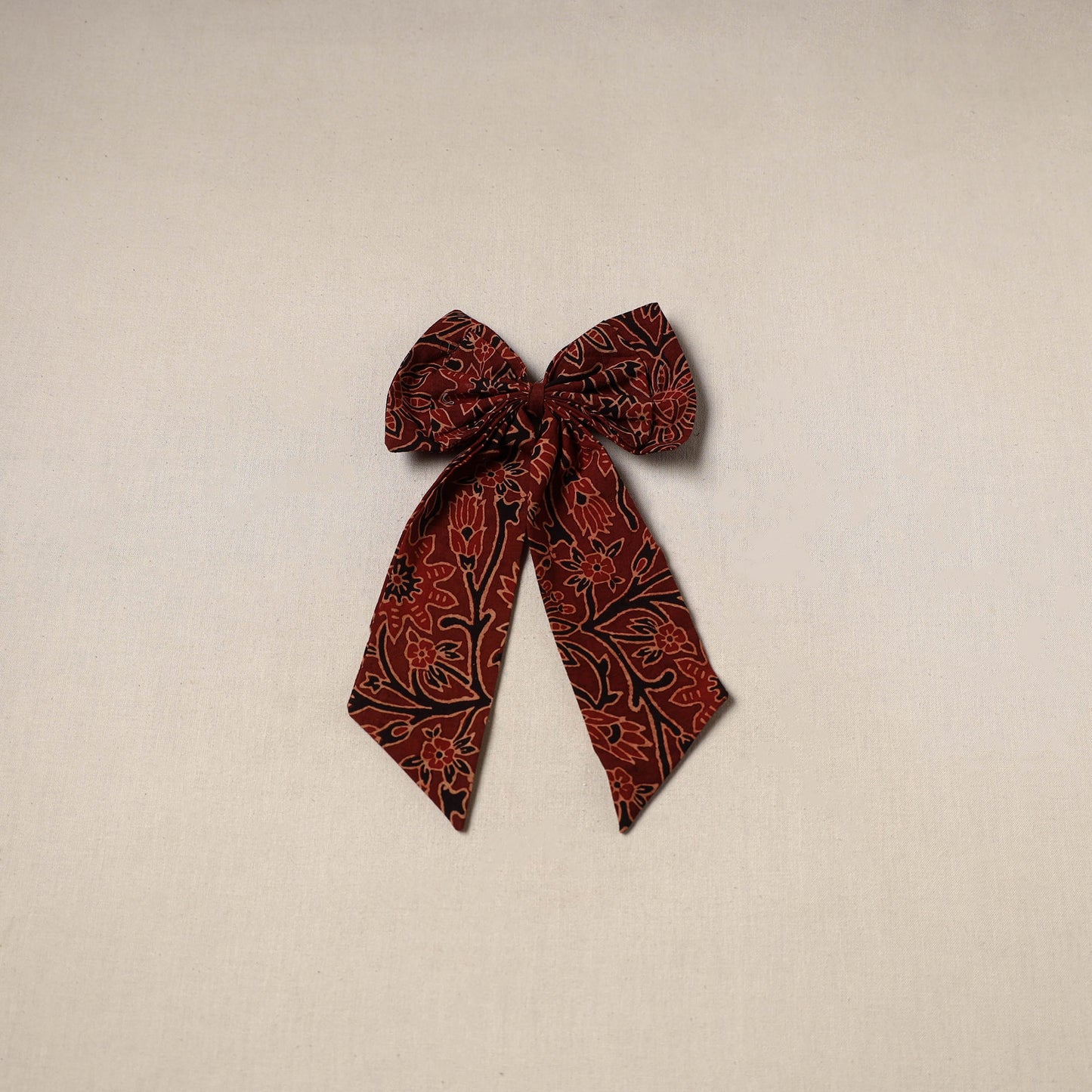 Maroon - handmade women’s bow hair clip 82 - handcrafted