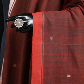 Peach - handspun handloom buti natural dyed cotton