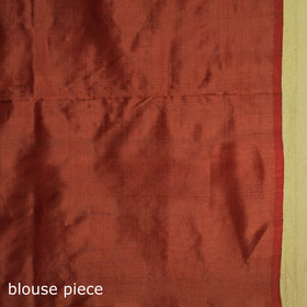 Maroon - handspun handloom silk pochampally ikat saree 02