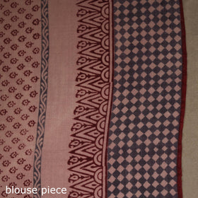 Handwoven merino wool natural dyed hand bagh saree 09