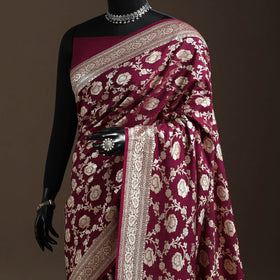Handwoven zari jaal work mulberry x muga silk heavy
