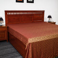  Himroo Handloom Jacquard Mercerized Cotton Double Bed Cover 
