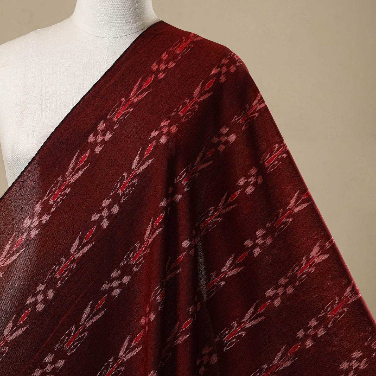 Ikat handloom cotton sambalpuri fabric 02 - handcrafted