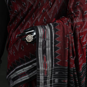 Ikat handloom cotton sambalpuri saree 05 - handcrafted