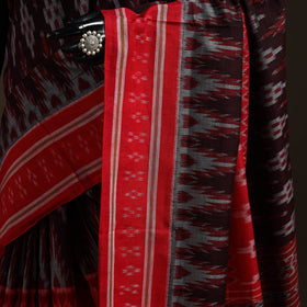 Ikat handloom cotton sambalpuri saree 24 - handcrafted