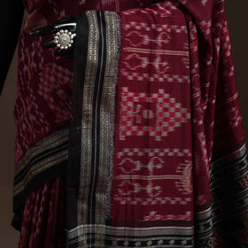 Ikat handloom cotton sambalpuri saree 34 - handcrafted