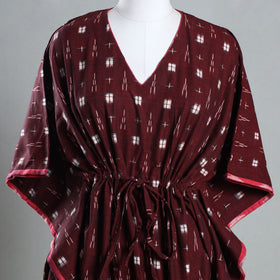  Ikat Weave Cotton Kaftan with Tie-Up Waist Online at iTokri.com