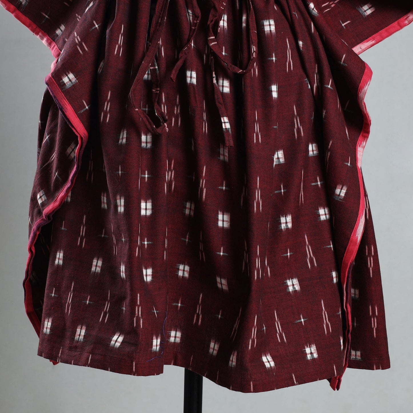  Ikat Weave Cotton Kaftan with Tie-Up Waist Online at iTokri.com