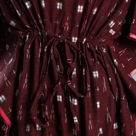  Ikat Weave Cotton Kaftan with Tie-Up Waist Online at iTokri.com
