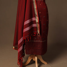 Ilkal kasuti embroidery cotton 3pc unstitched dress