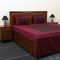 Jacquard with Bagh Patch Cotton Bedsheet Set