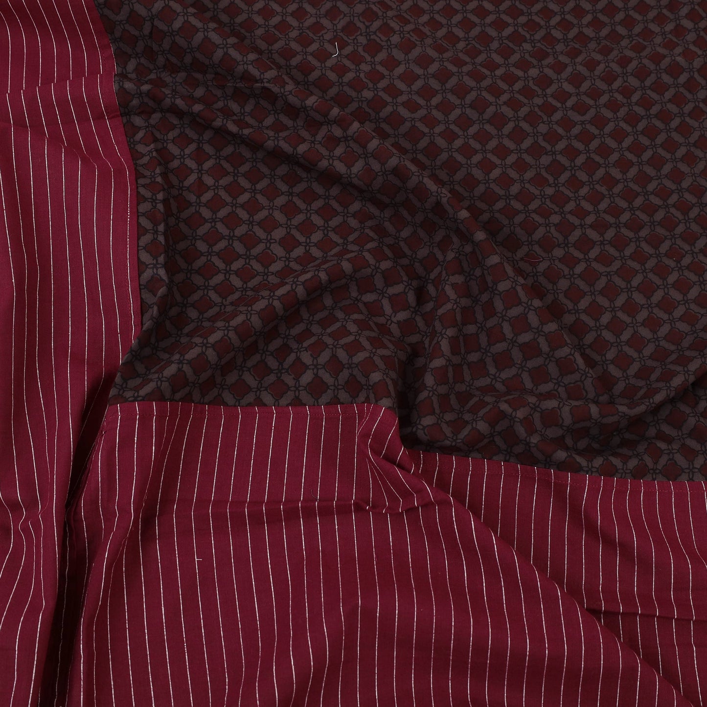 Jacquard with Bagh Patch Cotton Bedsheet Set