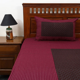 Jacquard with Bagh Patch Cotton Bedsheet Set