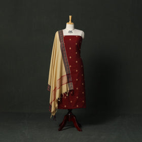 Jacquard cotton 2pc unstitched dress material