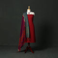 Jacquard cotton 2pc unstitched dress material