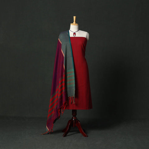 Jacquard cotton 2pc unstitched dress material