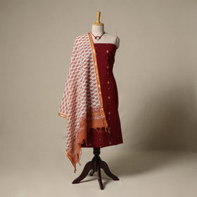 Jacquard cotton 2pc unstitched dress material