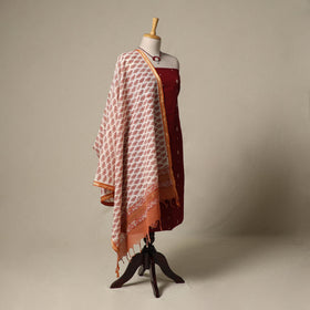 Jacquard cotton 2pc unstitched dress material