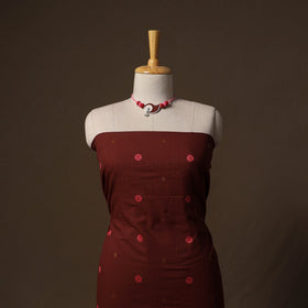 Jacquard cotton 2pc unstitched dress material kurta set
