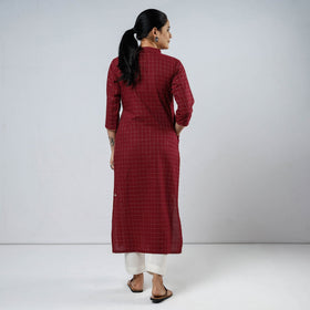 Buy Jacquard Cotton Long Kurta for Women