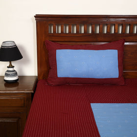 Buy Jacquard Patchwork Cotton Double Bed Cover with Pillow Covers (108 x 83 in) 07 Online at iTokri.com