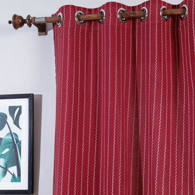 Jacquard weave cotton door curtain (7 x 3 feet) (single