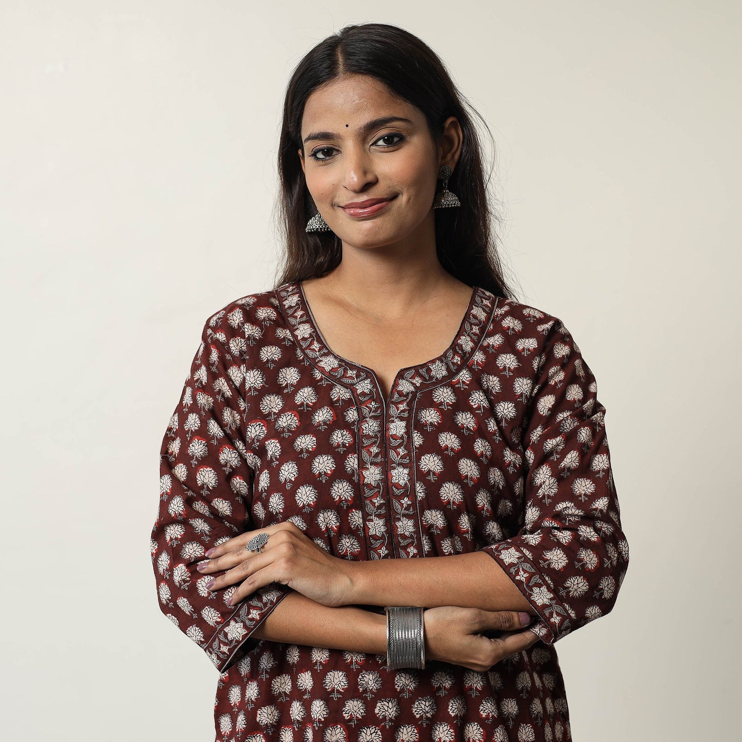 Buy Jahota Block Printed Cotton Straight Kurta 12 Online at iTokri.com
