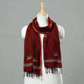  Jamdani Handloom Cotton Stole with Tassels Online at iTokri.com