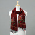  Jamdani Handloom Cotton Stole with Tassels 