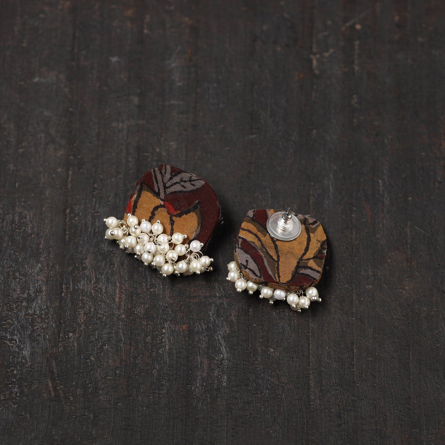 Buy Jannat Fabart Handmade Pearl Earrings