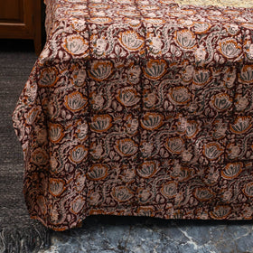 Kalamkari patchwork cotton bedsheet set 33 - handcrafted