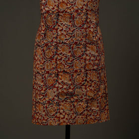 Maroon - kalamkari cotton apron with pocket 48 - handcrafted