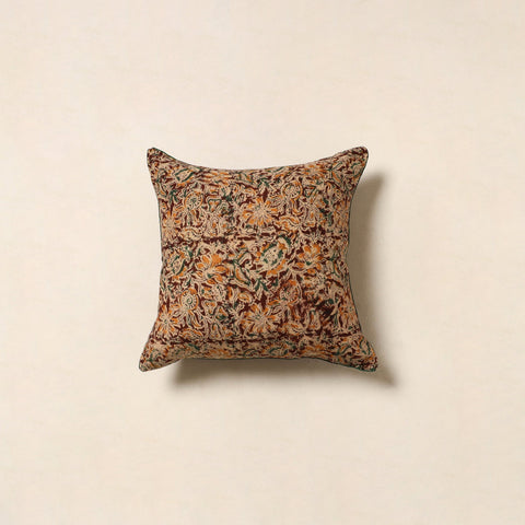 Maroon - kalamkari cotton cushion cover 104 - handcrafted