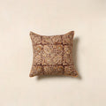 Maroon - kalamkari cotton cushion cover 105 - handcrafted