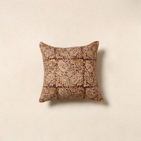 Maroon - kalamkari cotton cushion cover 105 - handcrafted