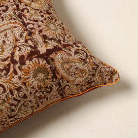 Maroon - kalamkari cotton cushion cover 105 - handcrafted